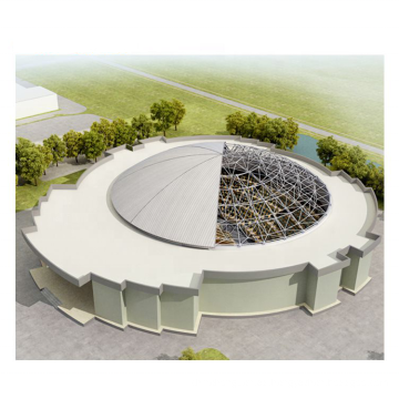 Fácil instalación de la función de marco de acero del techo de gran amplio sall Frame Conference Hall Construction